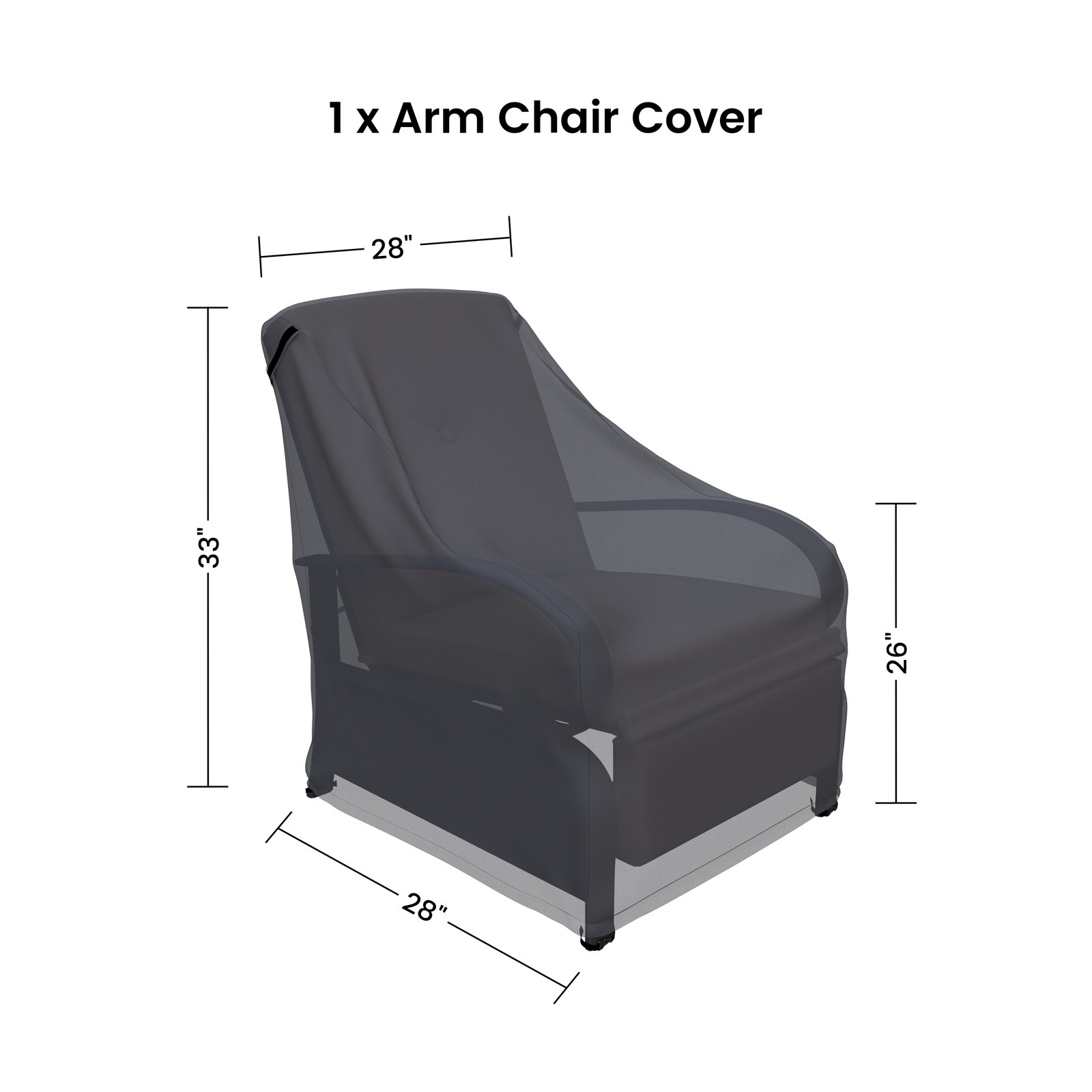 Powder Coated Steel Lounge Chair Cover