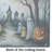 Ghosts Spooky Halloween Glass Cutting Board Large