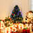 2.5Ft Tall Pre-Lit Douglas Fir Tabletop Artificial Christmas Tree With Realistic Branches, Fibre Optic LED Lights And 85 Tips