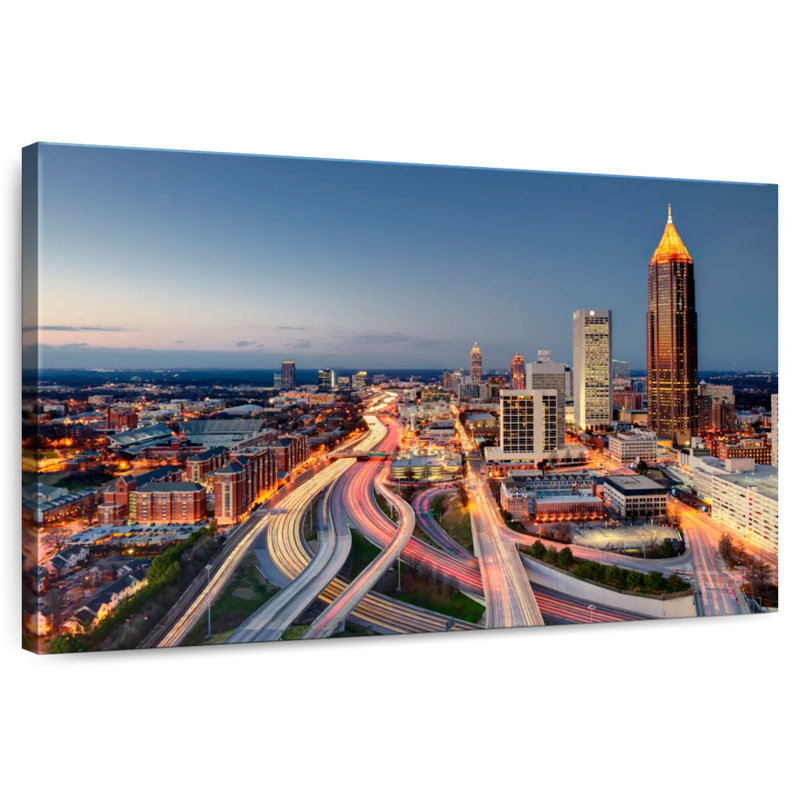 Ravi Atlanta City Nightfall, H 30 po x l 45 po