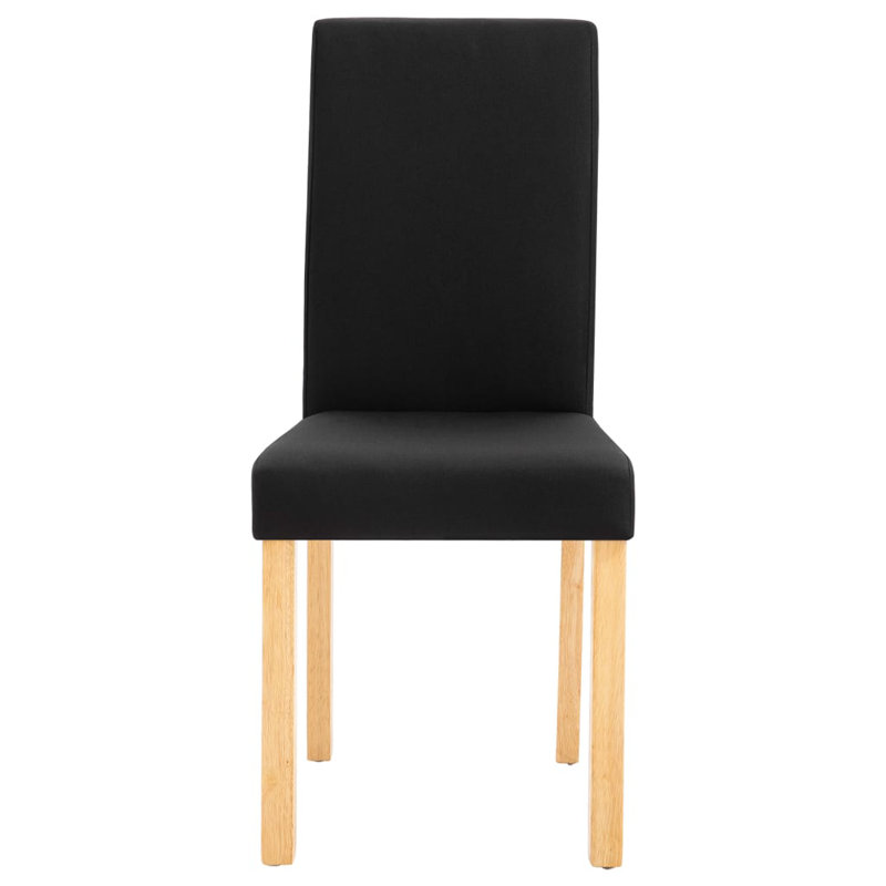 Biniam 46cm H Fabric Upholstered Side Chair in Black