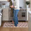 Anti-Fatigue Kitchen Comfort Mat, Blockprint Garden Pattern In Indigo Blossom-125219664-125219668