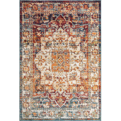 Tapis traditionnel Charian oriental crème