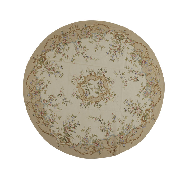 Wool Floral Area Rug
