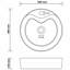 Belfry Bathroom Mccree 360mm L x 360mm W Ceramic Circular Sink with Overflow-1965436007