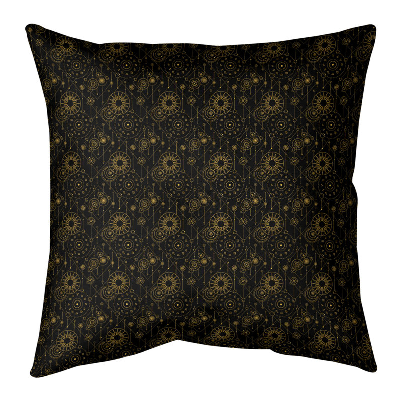 Place de l'astrologie Katelyn Elizabeth, Bourre en polyester, 20 po x 20 po, Gris