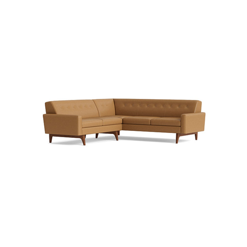 Tyler Sectional, Right Hand Facing, Leather - Butterscotch