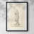 Vintage Sketch CXVI - Antique Sketch Study, Matted and Framed Under Acrylic Glass, Entryway and Hallway Wall Art