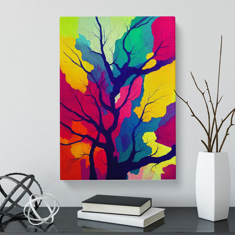 Forest Pouring - Wrapped Canvas, 60cm H x 40cm W x 3cm D