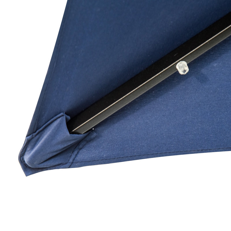 Parasol 105,6 Laplante, Bleu très foncé, H 97,2 po x l 105,6 po x P 80,4 po