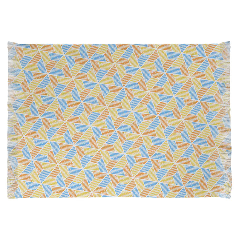 Tapis jaune/orange/bleu trapézoïdals Mcguigan, Non