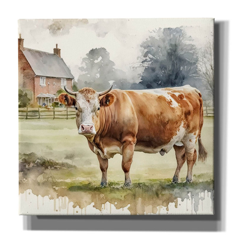 «At Home» par The Golden Valley, art mural sur toile, H 12 po x l 12 po x P 0,75 po