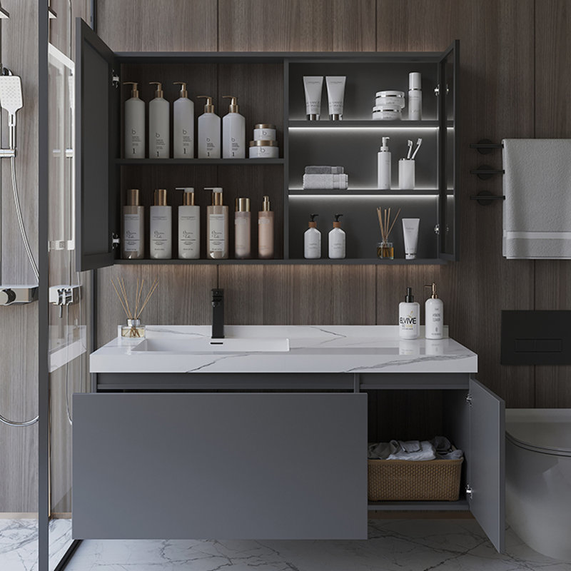 French modern style simple bathroom cabinet