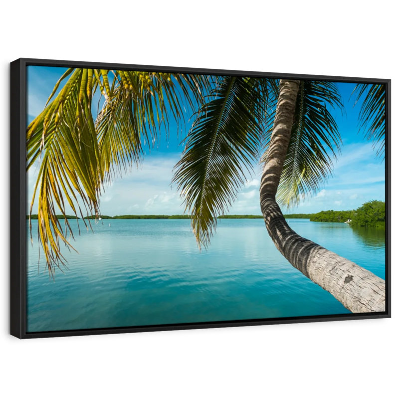 Plage «Palmier bord de mer», H 21 po x l 31 po