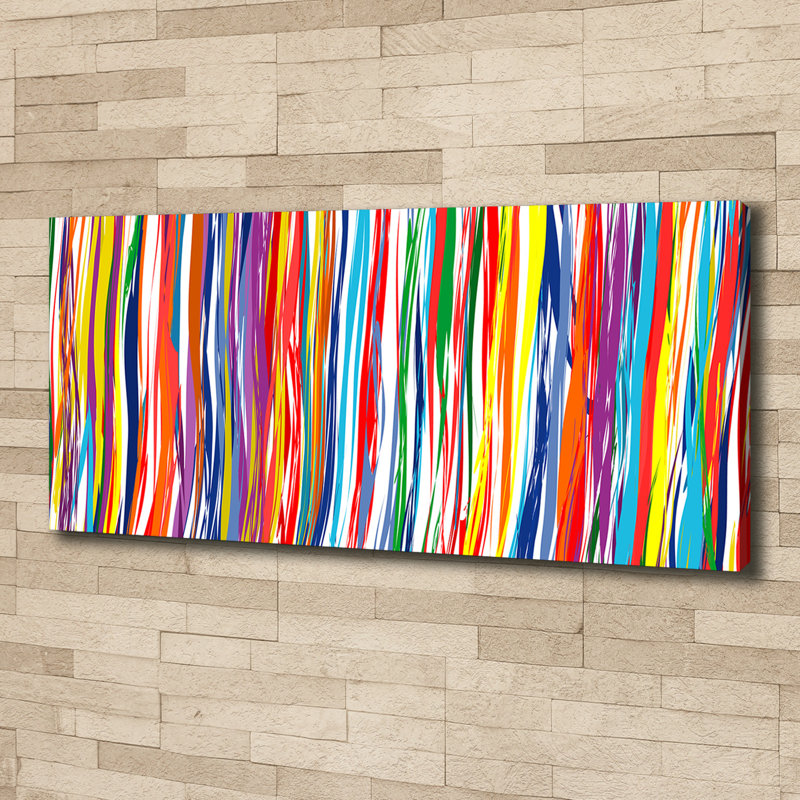 Colored Stripes - Wrapped Canvas Print