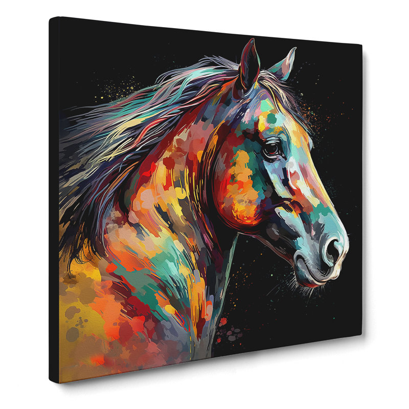 Horse Digital - Wrapped Canvas