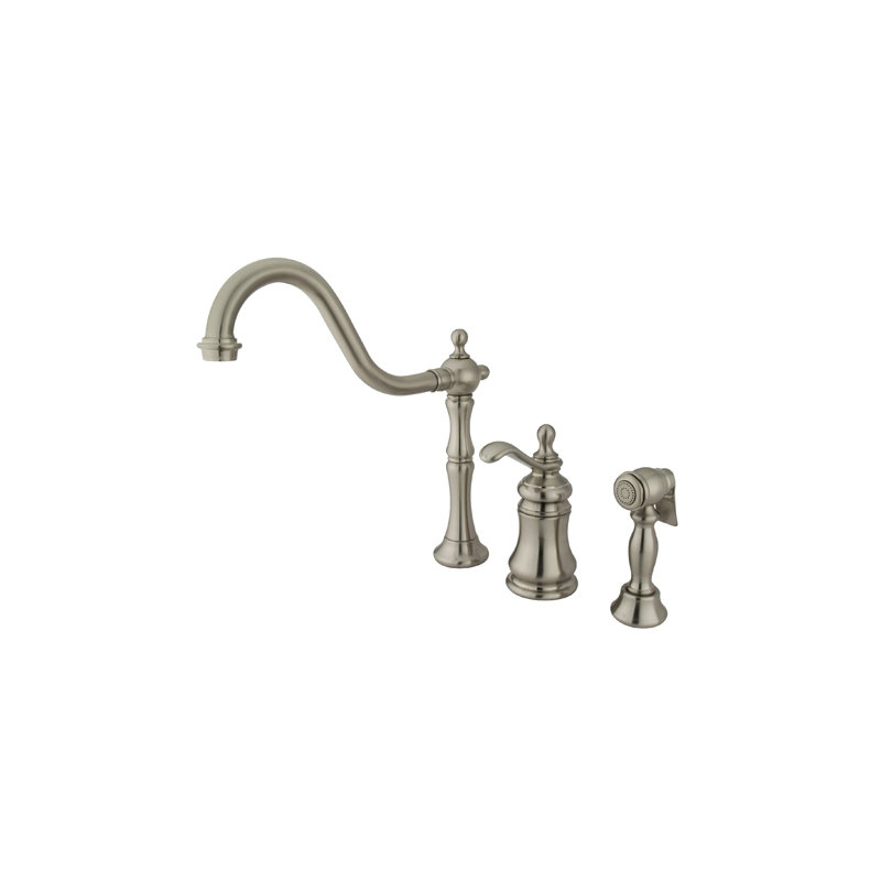 Templetion Single Handle Kitchen Faucet, Satin Nickel