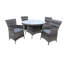 Strunk 4 - Person Patio Dining Set with Round Table , Cushions Included-1844331952-1844331959