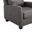 Chaise d'appoint en similicuir (ensemble de 2)-126128719
