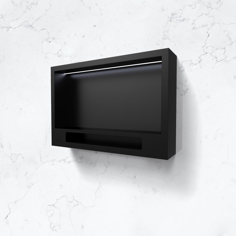 Niche de douche 23 "Odyssey, Noir mat