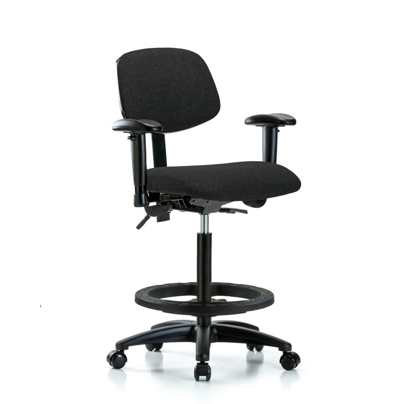 Chaise de dessin Ziggy, Noir, Inclus, Patins