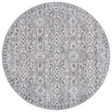Oriental Area Rug in Grey / Ivory