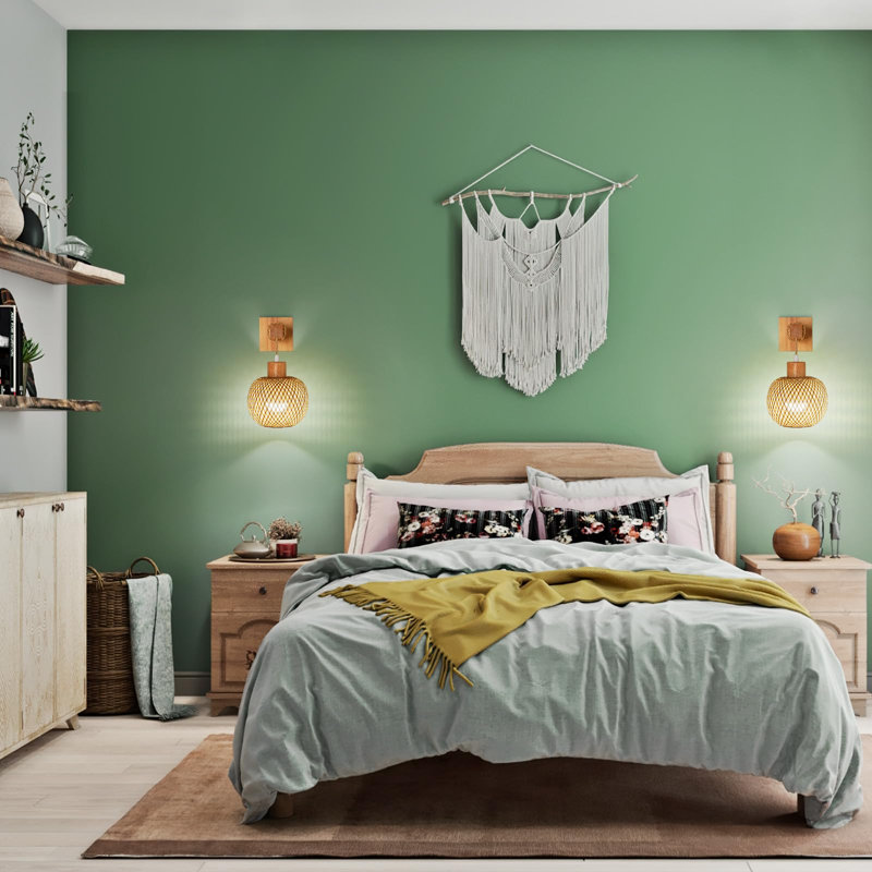 Anniek Rattan Swing Armed Sconce