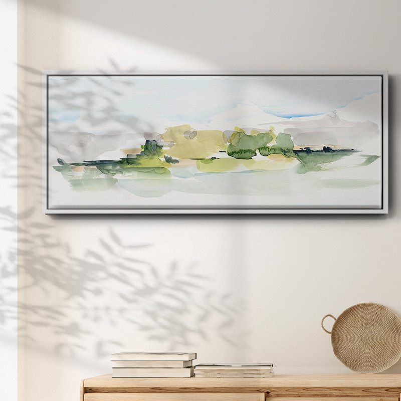 Tangerine Sunset I- Framed Canvas