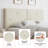 Upholstered Faux Leather King Size Headboard,Sturdy Metal Legs,Tufted Upholstery Design-1645210231-1645210217