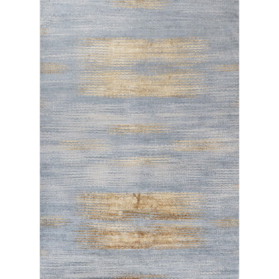 Hand Woven Silk and Wool Area Rug