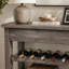 Console avec rangement pour bouteilles de vin et tiroirs de rangement
