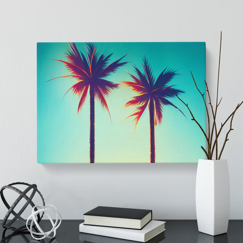 Unbeatable Palm Trees - Wrapped Canvas, 35cm H x 50cm W x 3cm D