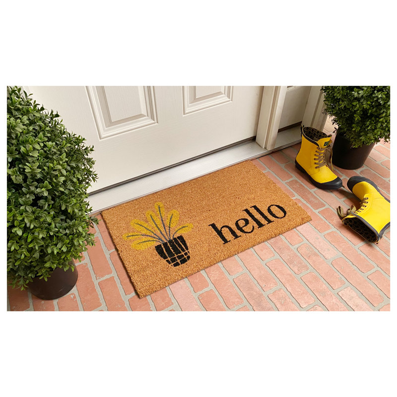 Tapis d'extérieur antidérapant Acevedo-Beltran Bouquet 29 po x 17 po
