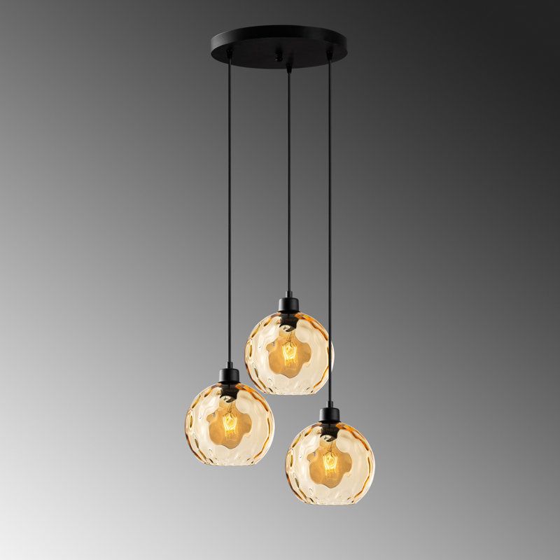 Sheen Chandelier, Yellow, Black