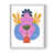 White Single Picture Framed
