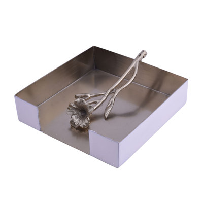 Porte-serviettes en métal avec poids de romarin pour la cuisine et la salle à manger - Distributeur de papier hygiénique élégant pour décorations de Noël