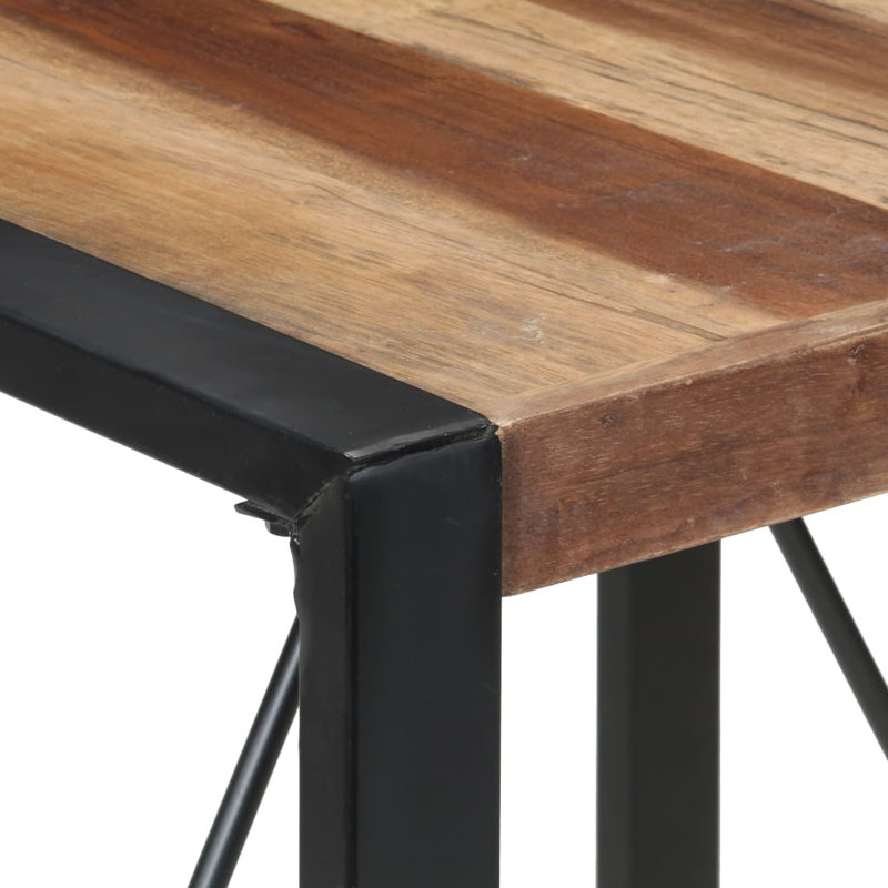 Casen Dining Table 80x80x75 cm Solid Wood