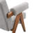 Lyra Boucle Fabric Armchair in Light Gray-1924794583
