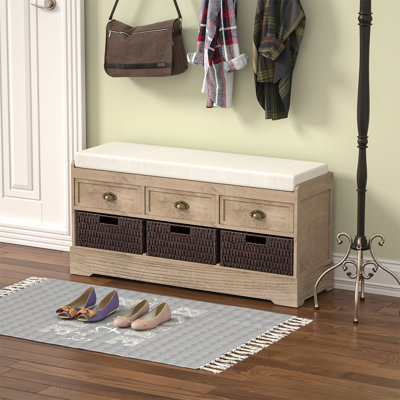 Banc de rangement avec tiroirs Maribelle