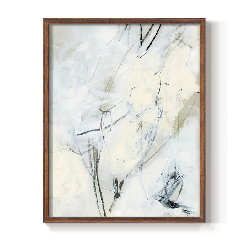 «Liminal Space I», reproduction encadrée - bois massif, Cadre photo brun simple, H 28 po x l 22 po