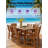 All Weather Outdoor 5 Pieces Patio Dining Sets With Umbrella Hole& Aluminum Frame For Outside Backyard/Porch/Deck, 1-Tables 4-Chairs-123192658