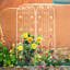 Paquet de 4, treillis de jardin en métal 86,7 po x 19,7 po blanc crème, rouille pour concombre, support extérieur pour fleurs, assemblage facile, antirouille blanc 86,7 po x 19,7 po, support, installation simple