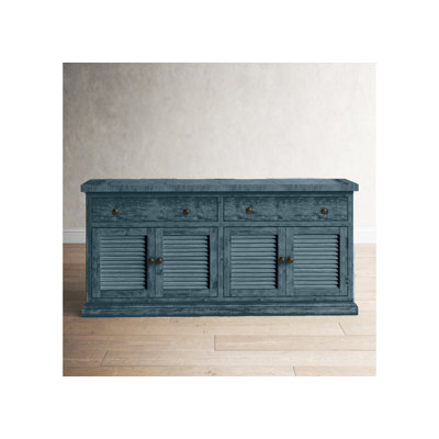 Rustic 80" Sideboard Buffet with shutter doors