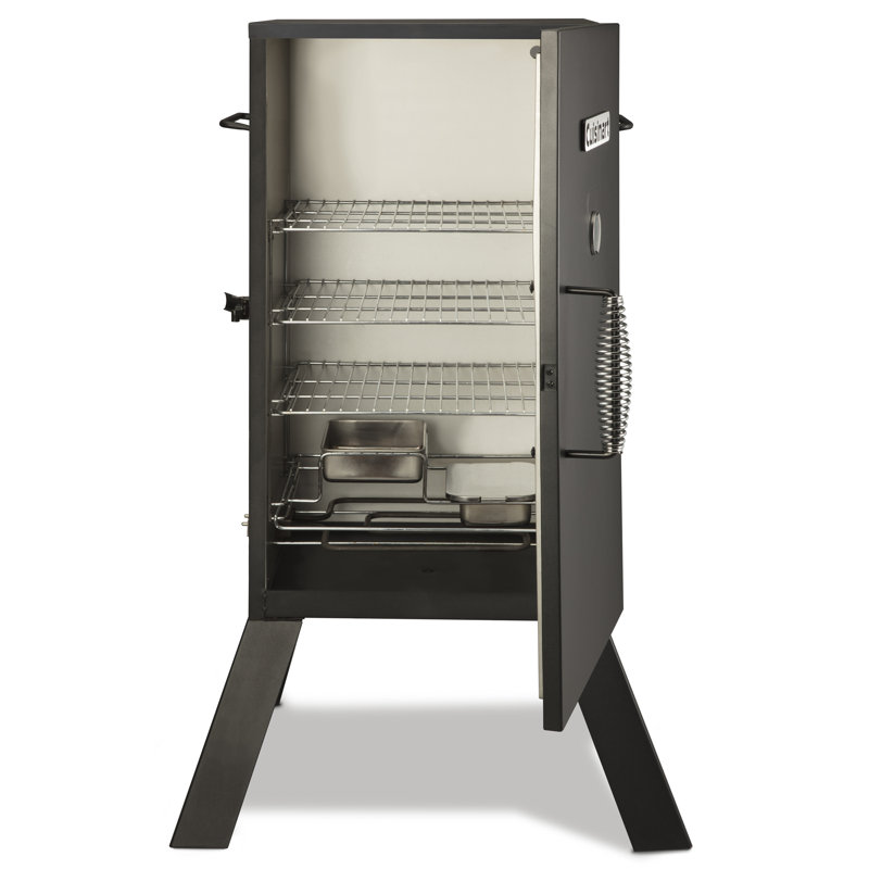 30-In. Vertical Analog Electric Smoker with 548-Sq.In. Cooking Space in Black