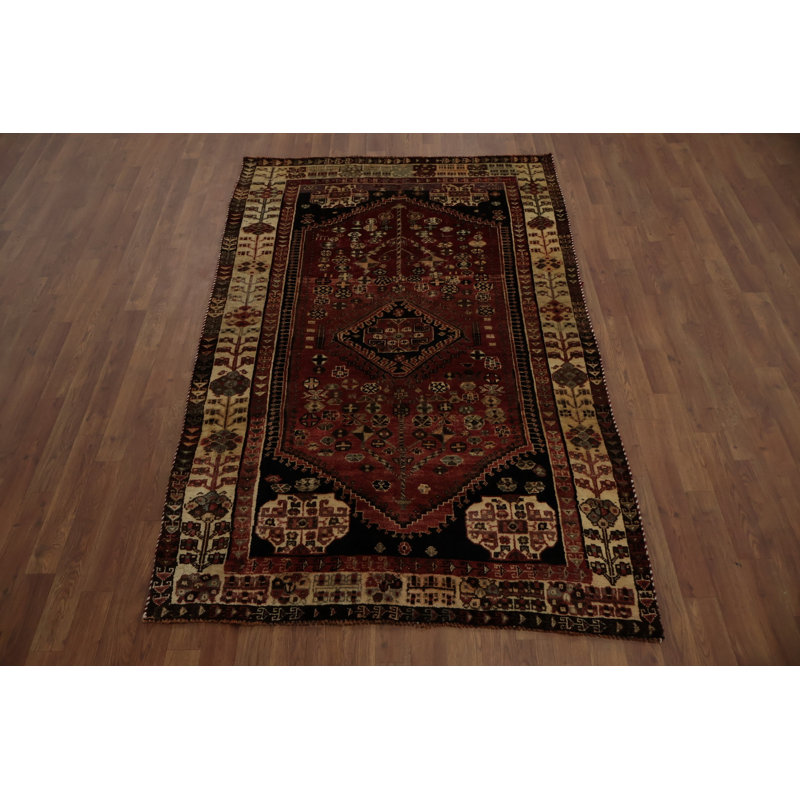 Tapis géométrique fait à la main 4 x 7