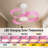 Soraya 22 in. Indoor Ceiling Fan with Dimmable Integrated LED and Remote Control-820131339-820131338