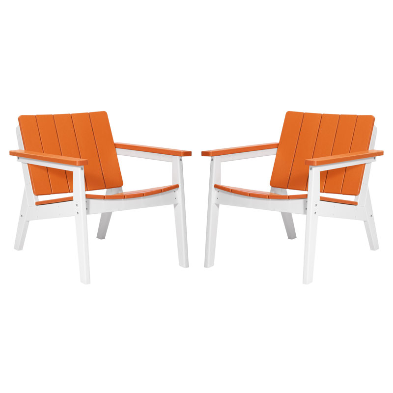 Outdoor Deep Seating Chair, Orange