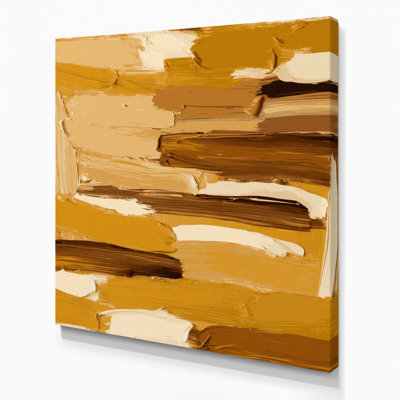 Neo Expressionism Brown Canvas Wall Art