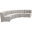 Canapé modulaire symétrique en velours de 145 po de largeur Jedson-260834094