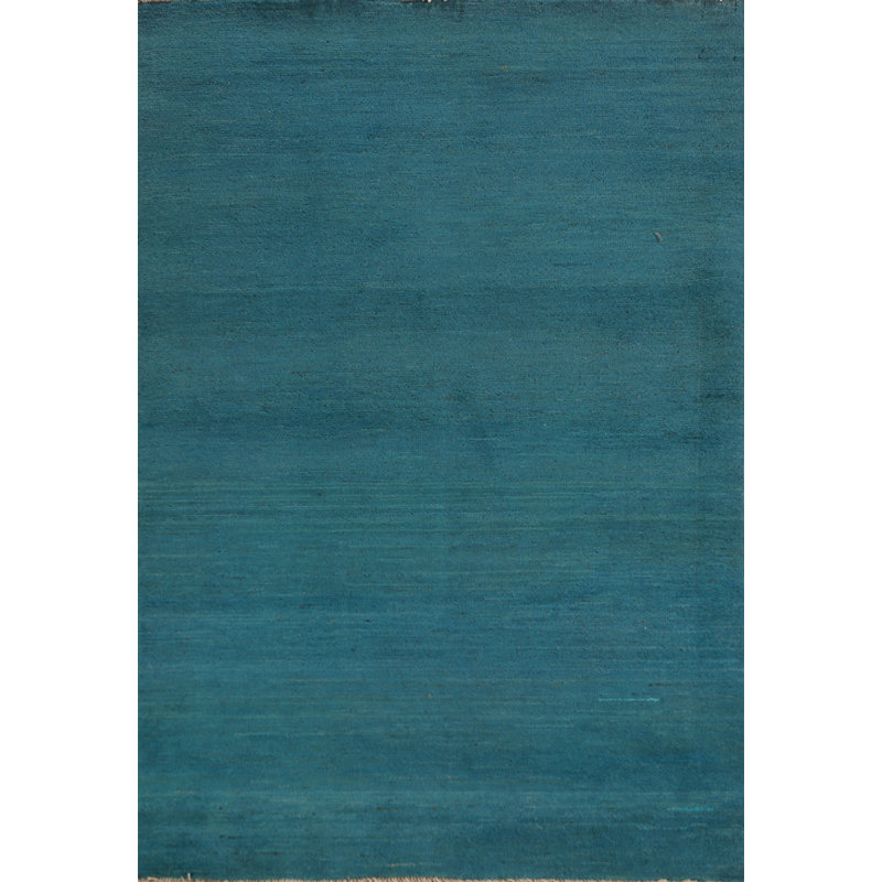 Tapis bleu sarcelle Gabbeh 3 x 5